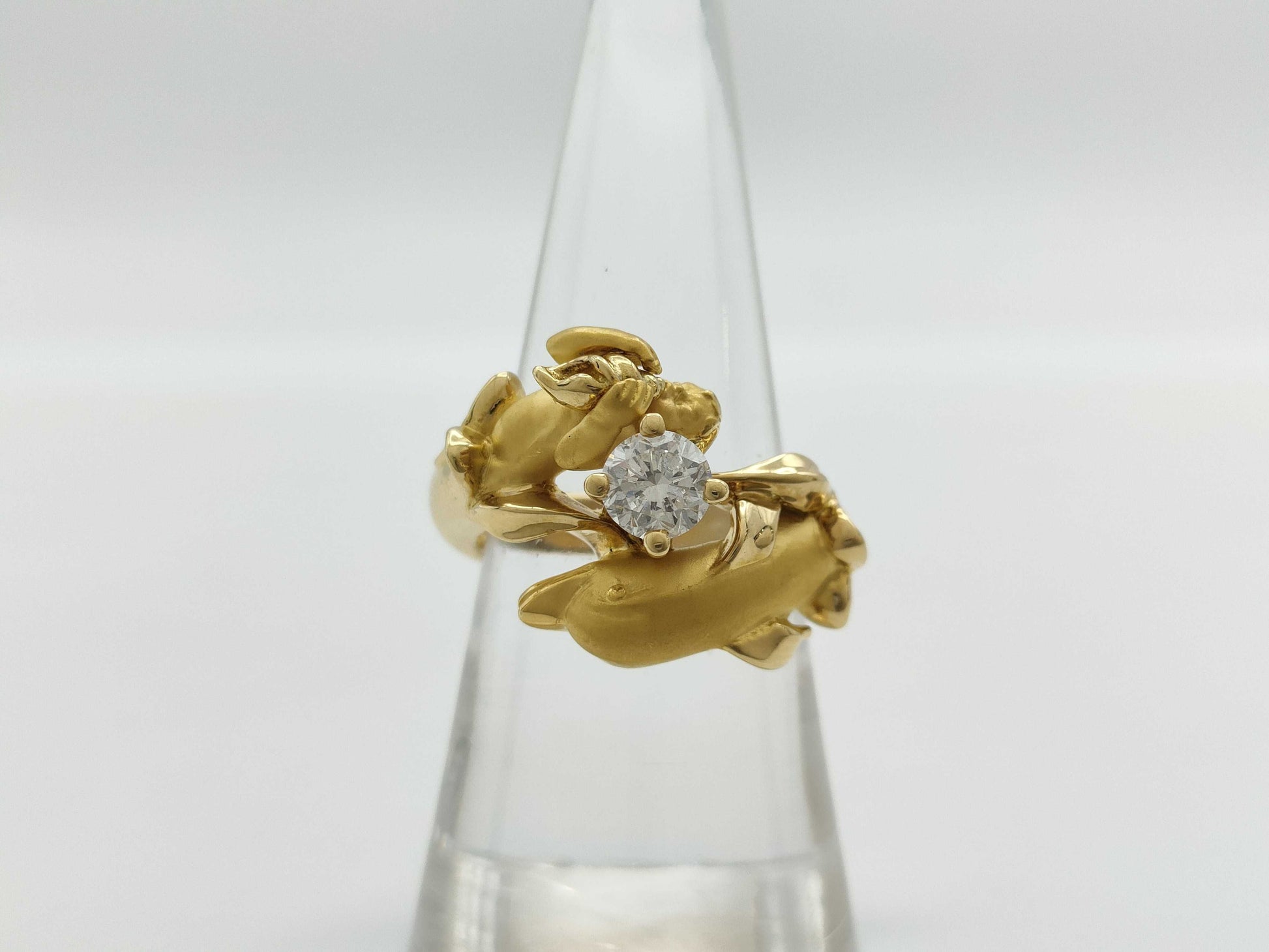 Carrera y Carrera Dolphin and Angel D0.543ct 750 11.2g Ring 