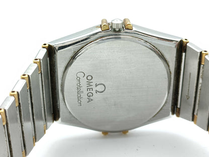 OMEGA Constellation Black Dial Quartz Immovable Boy's Watch