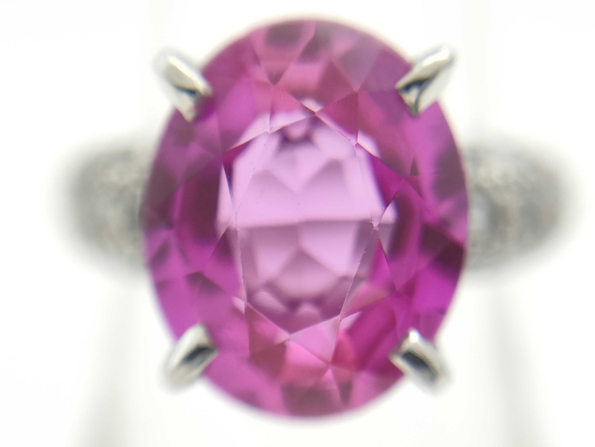 Colored Stone D0.48ct PT900 8.9g Ring 