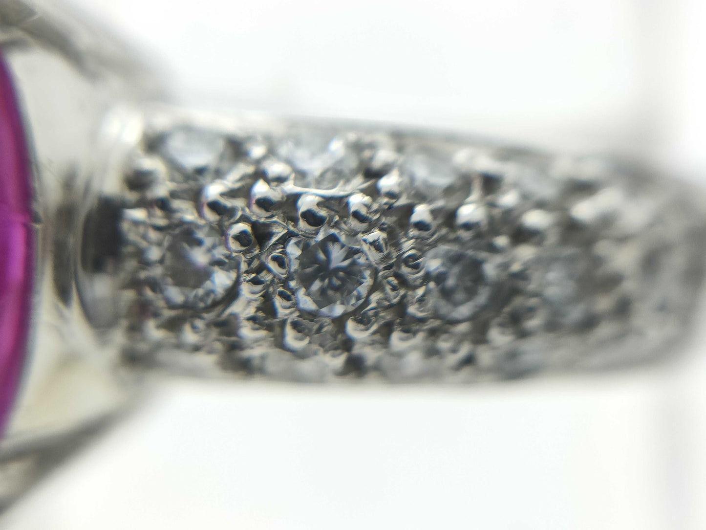 Colored Stone D0.48ct PT900 8.9g Ring 