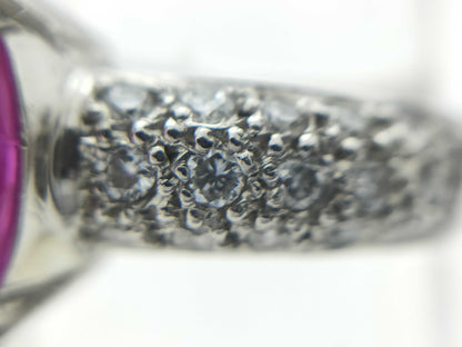 Colored Stone D0.48ct PT900 8.9g Ring 