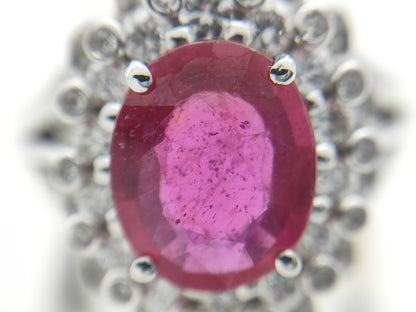 Colored Stone 3.10ct D0.72ct 750 11.0g Ring 