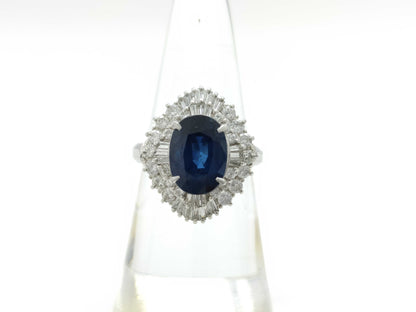 S3.51ct D0.90ct PT900 9.2g Ring 