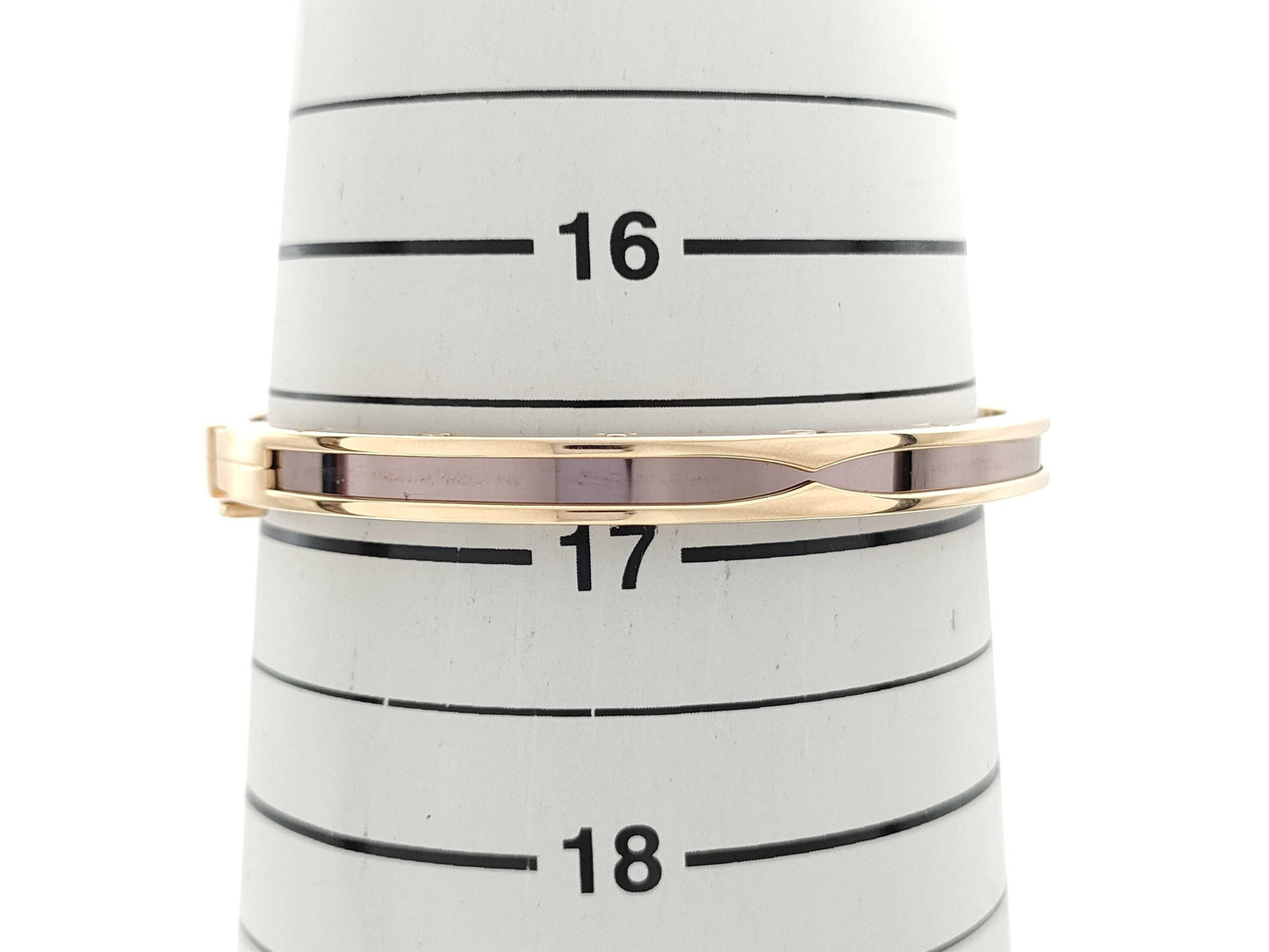 BVLGARI Bezero One Rome M PG AU750/METAL 28.1g Bracelet Bangle 