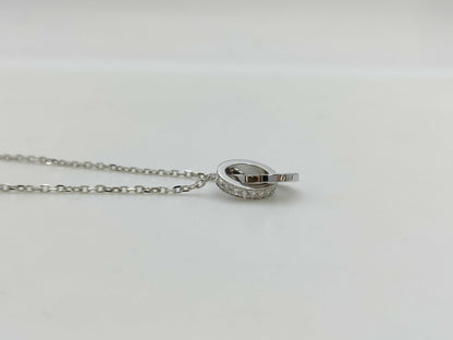 Cartier Love Hoop Diamond WG Au750 5.6g Necklace