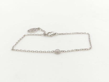 Cartier Diarmand Leger d'Amour 1PD WG 750 2.3g Bracelet Bangle 