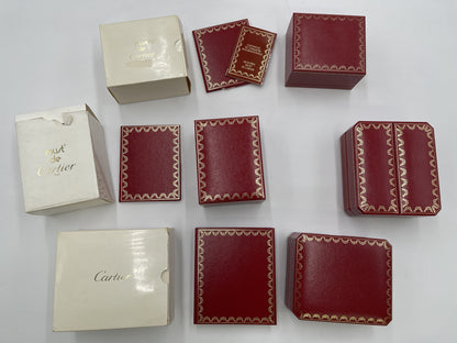 Cartier Vermeil Must Santos Empty Box with Guarantee Card Set of 4 Women's Watches