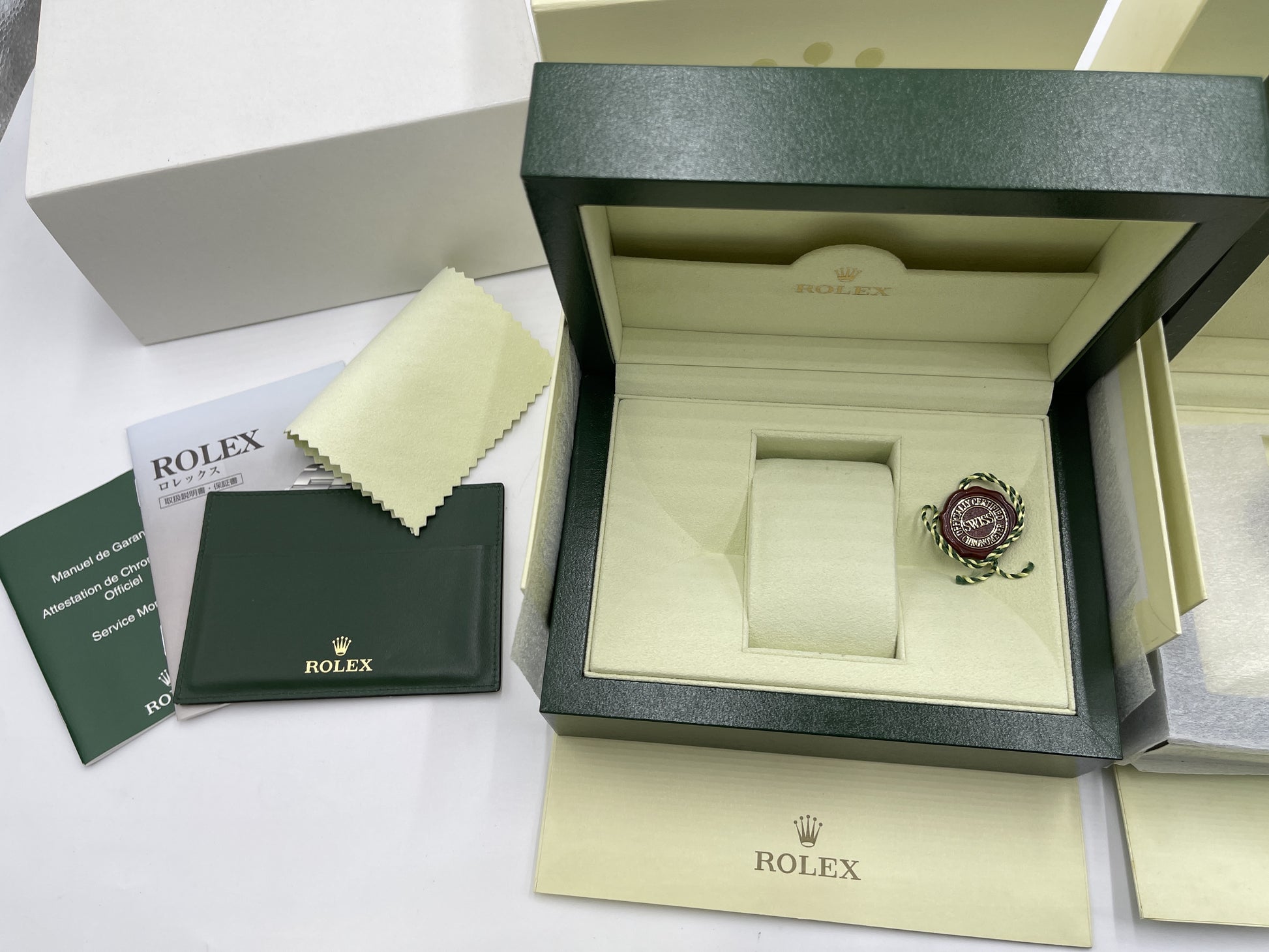 ROLEX Empty Box 3-Piece Set Men's Watch