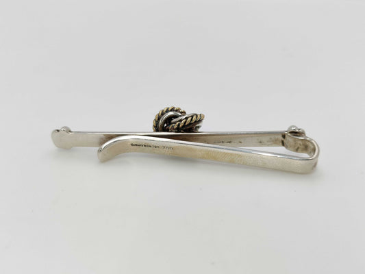 Tiffany & Co. Tiffany & Co. Twist Knot Tie Clip, SV925/750, 8.6g, Tie Clip/Cufflinks