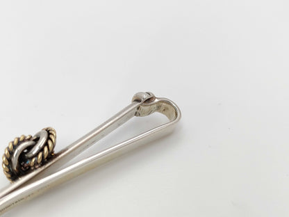 Tiffany & Co. Tiffany & Co. Twist Knot Tie Clip, SV925/750, 8.6g, Tie Clip/Cufflinks