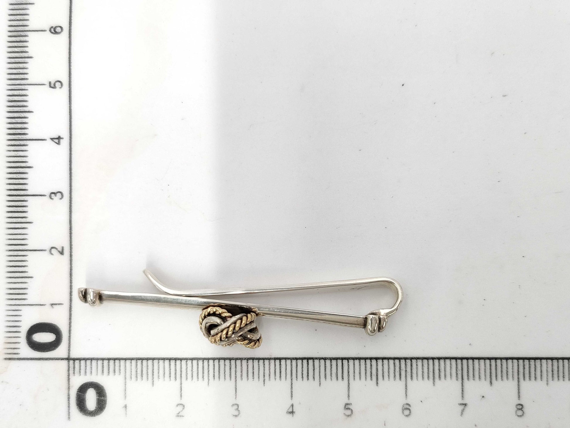Tiffany & Co. Tiffany & Co. Twist Knot Tie Clip, SV925/750, 8.6g, Tie Clip/Cufflinks