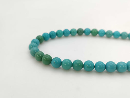 Turquoise diameter approx. 6.0-6.2mm K18WG 18.6g Necklace 