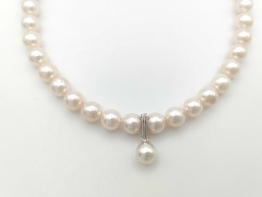 Pearl diameter approx. 7.0-7.4mm SV 33.6g Necklace 