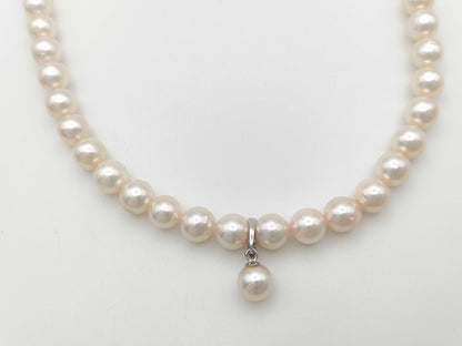 Pearl diameter approx. 7.0-7.4mm SV 33.6g Necklace 