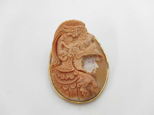Cameo K18 35.1g Brooch 