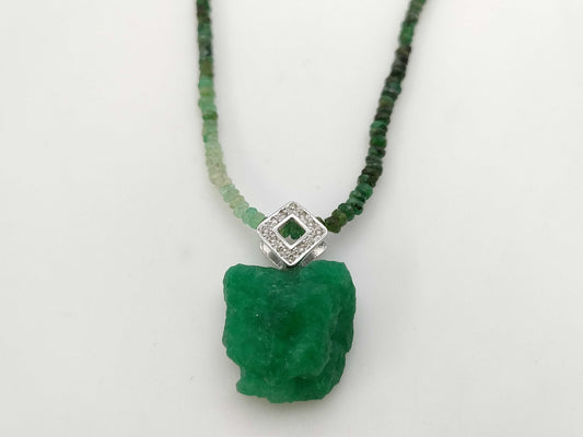 E25.39ct D0.07ct K18WG 11.2g Necklace 