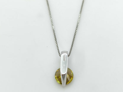 Sphene 0.81ct PT900/850 2.5g Necklace 