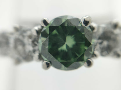 D0.647ct/0.80ct PT900 5.4g Ring 