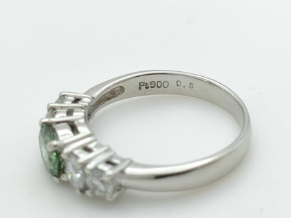 D0.647ct/0.80ct PT900 5.4g Ring 