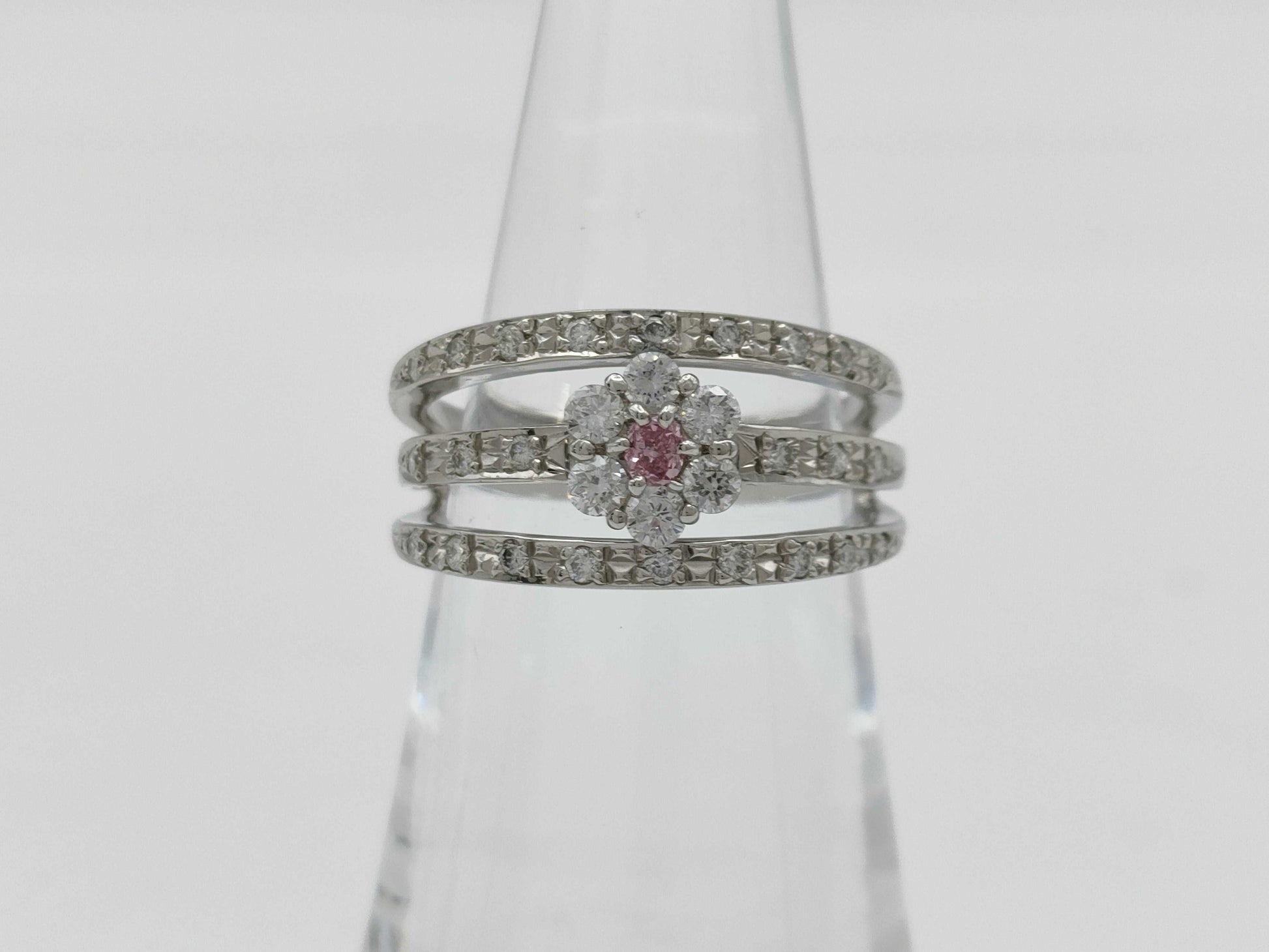 PD0.065ct FD0.50ct PT900 7.7g Ring 