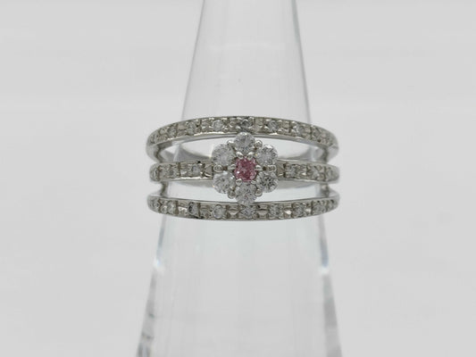 PD0.065ct FD0.50ct PT900 7.7g Ring 