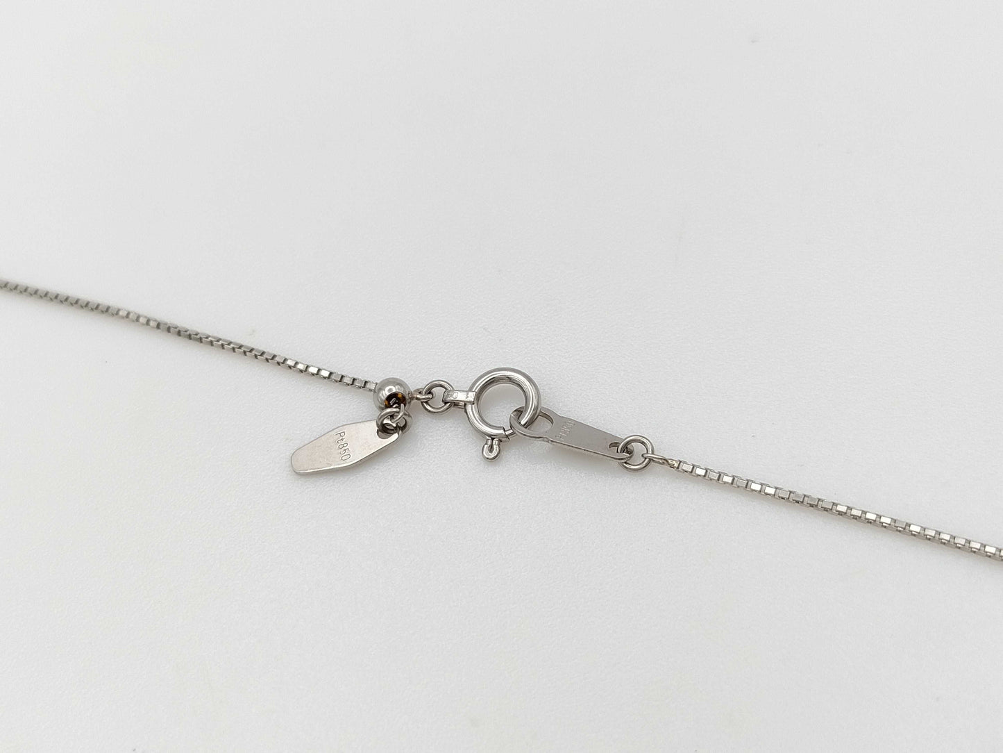 D1.15ct FD0.21ct PT900/850 3.9g Necklace 