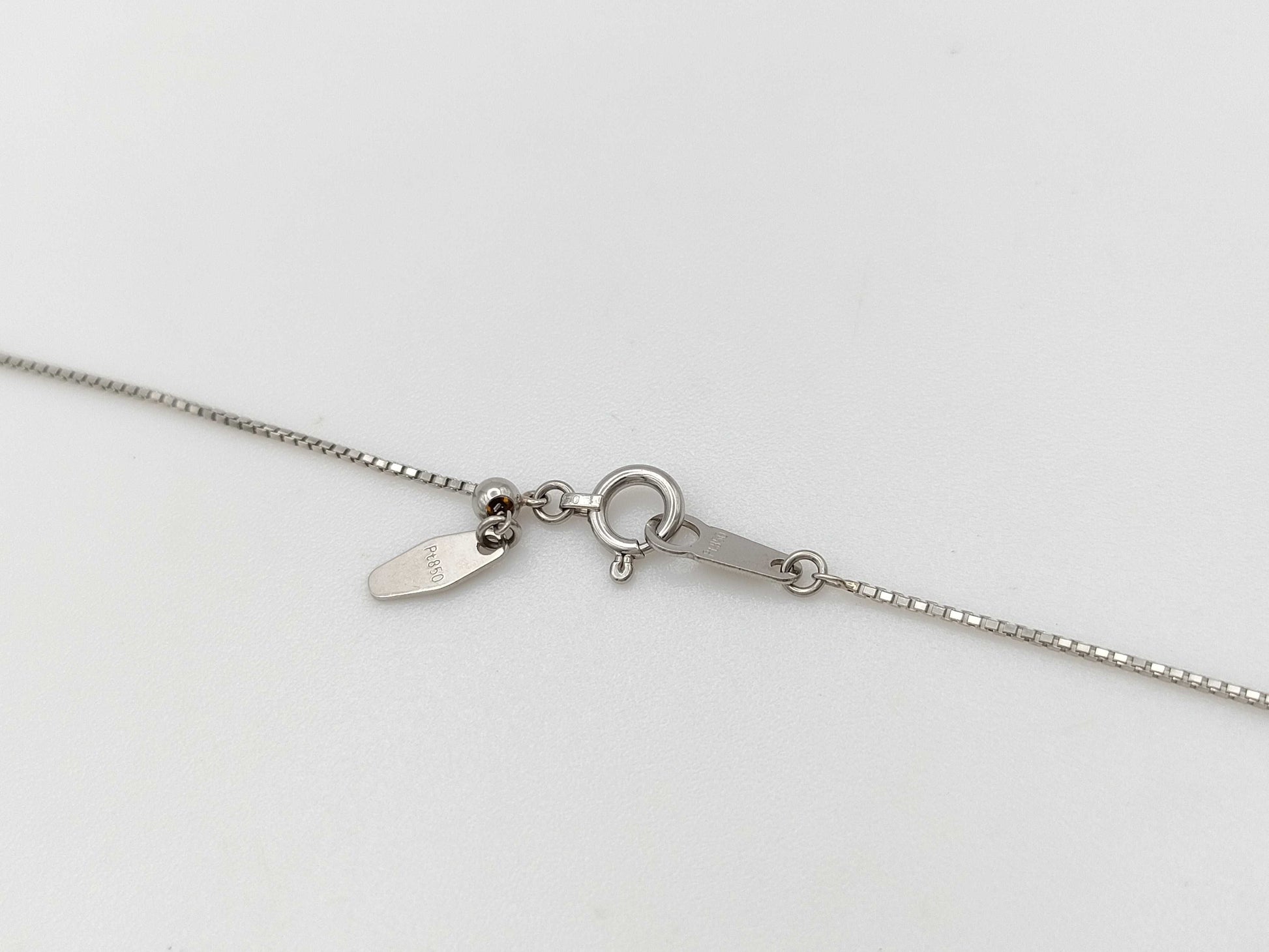 D1.15ct FD0.21ct PT900/850 3.9g Necklace 