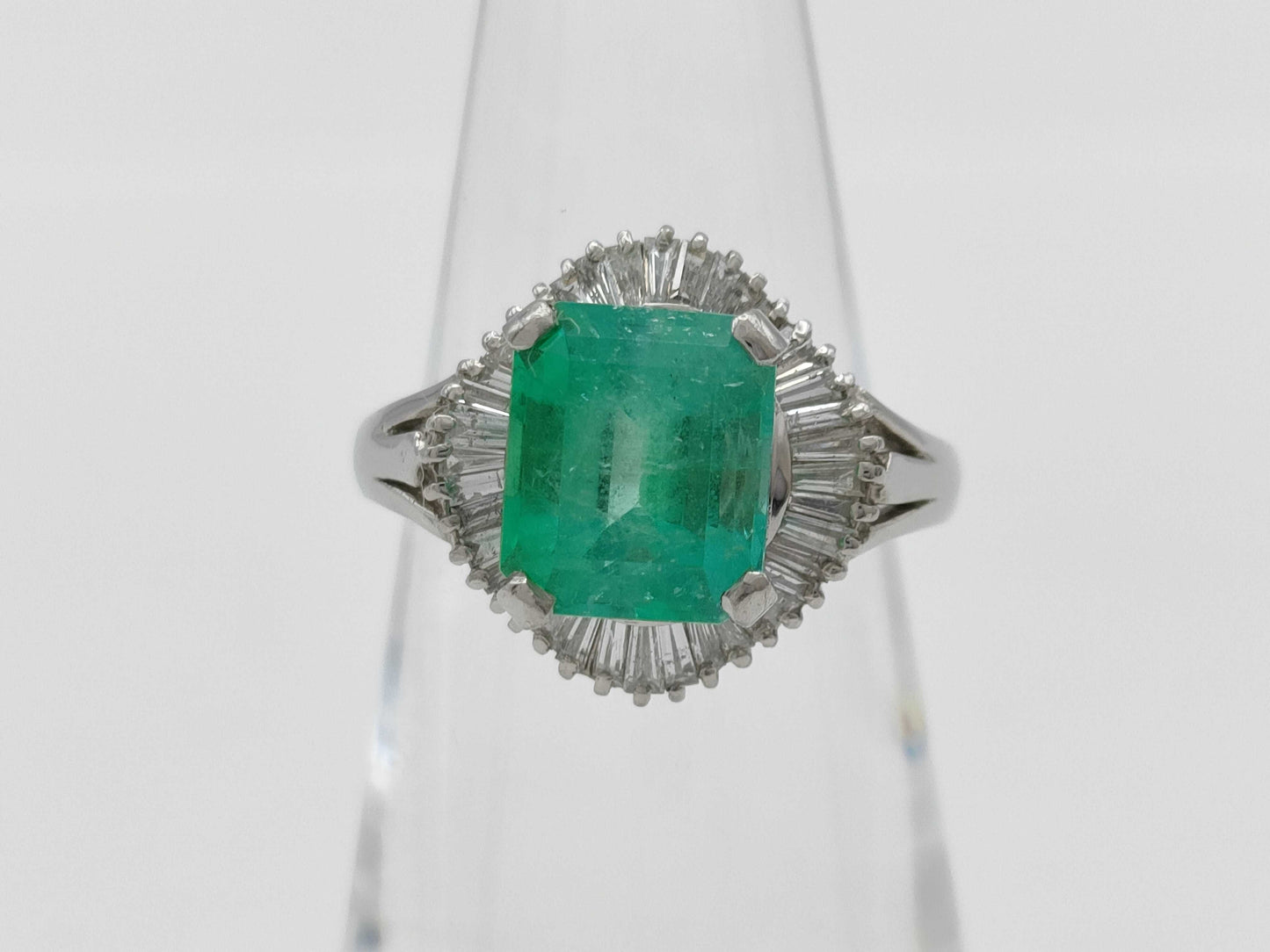 E2.51ct D0.55ct PT900 5.1g Ring 