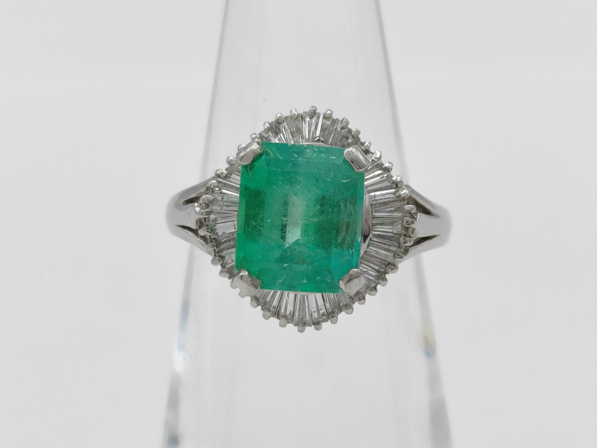 E2.51ct D0.55ct PT900 5.1g Ring 
