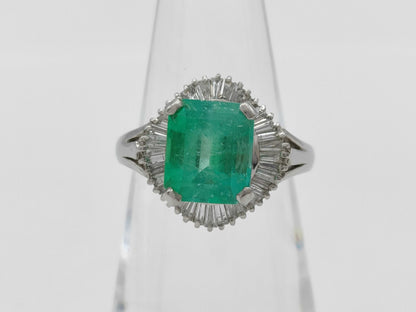 E2.51ct D0.55ct PT900 5.1g Ring 
