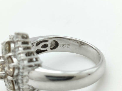 D2.50ct K14WG 6.5g Ring 