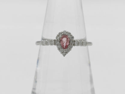 Sapphire Diamond PT900 2.7g Ring 