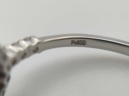 Sapphire Diamond PT900 2.7g Ring 