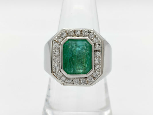 E4.57ct D0.32ct PT850 22.6g Ring 