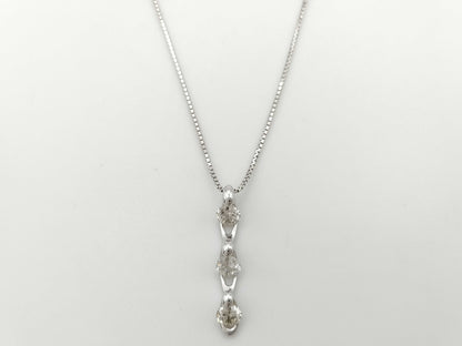 D1.60ct K18WG 5.9g Necklace 