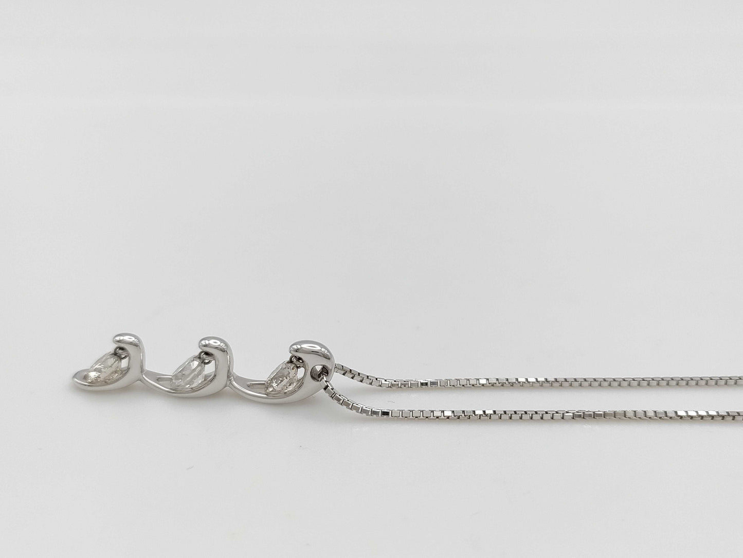 D1.60ct K18WG 5.9g Necklace 