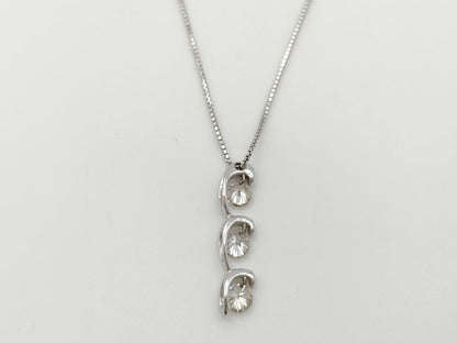 D1.60ct K18WG 5.9g Necklace 