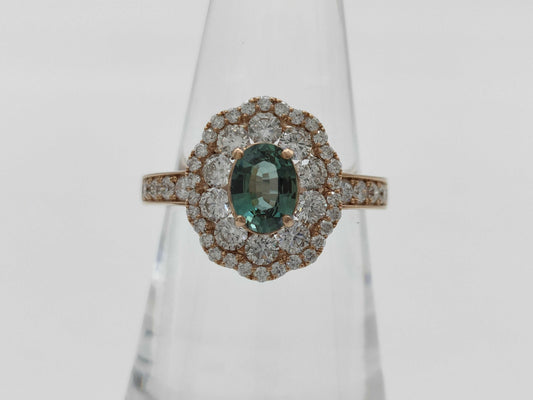 AX 0.64ct D 1.08ct K18 5.1g Ring 