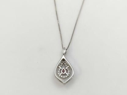 D0.088/0.12ct PT900/850 3.0g Necklace 