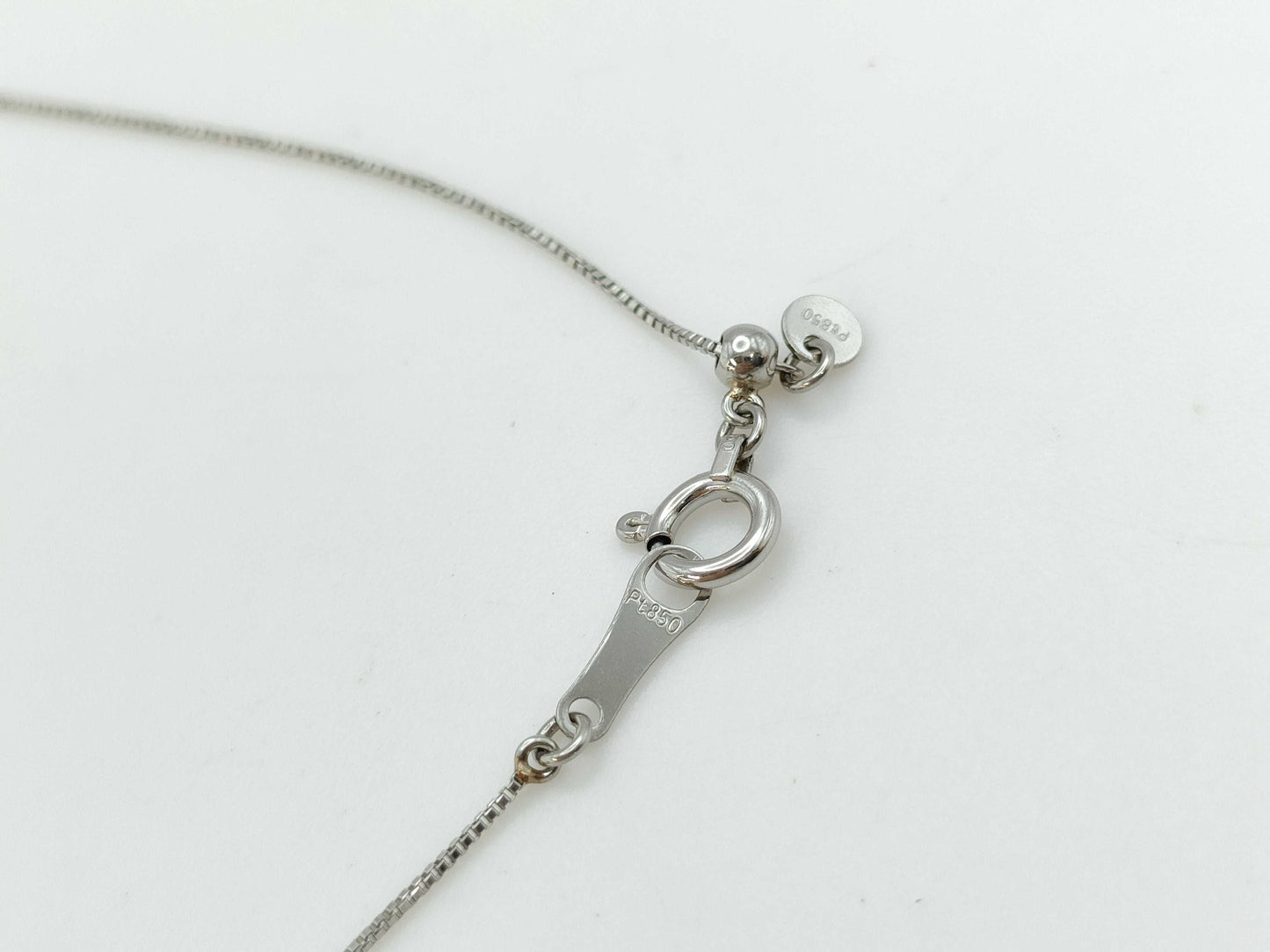 D0.088/0.12ct PT900/850 3.0g Necklace 