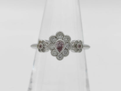 PD0.107ct FD0.30ct PT900 4.2g Ring 