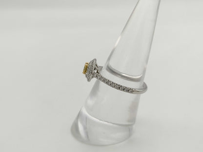 Tiffany&Co. Sorest YD0.25ct Melee Diamond PT950/Au750 3.8g Ring 
