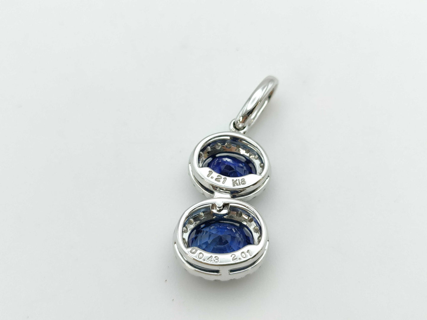 S2.01/1.21ct D0.43ct K18 2.8g Pendant Top 