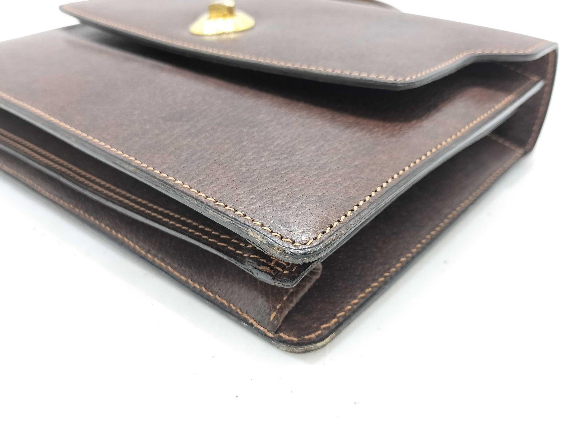 GUCCI GUCCI Bag Brown Leather Handbag