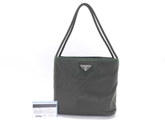 PRADA Nylon PRADA Purse Khaki Nylon Handbag