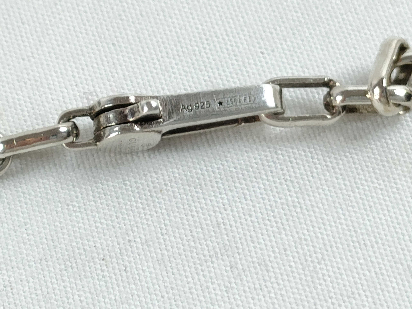 GUCCI GUCCI Interlocking G Bracelet 925 13.3g Bracelet Bangle