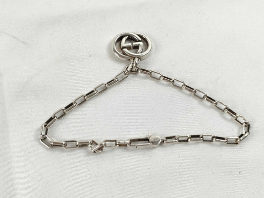 GUCCI GUCCI Interlocking G Bracelet 925 13.3g Bracelet Bangle
