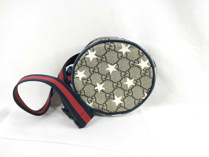 GUCCI GG Supreme GUCCI Children's GG Supreme Star Waist Bag 502330 Beige/Navy W12cm Waist Bag