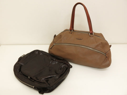 Daniel & Bob Two-Point Leather Boston Rucksack Bag