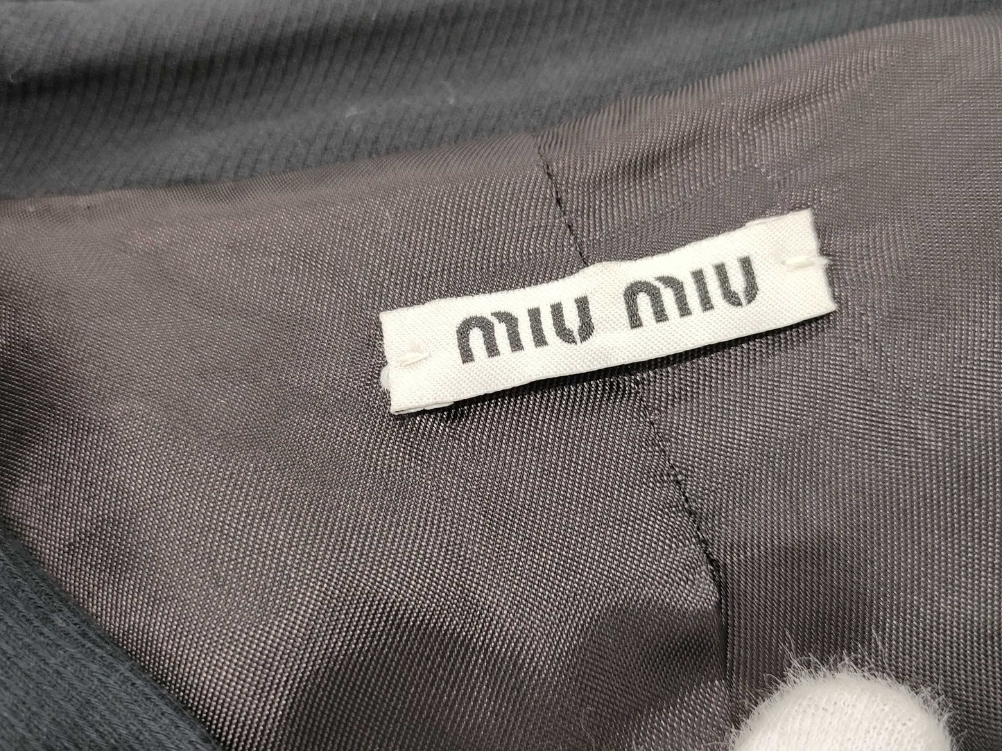 Miu Miu MIU Miu Miu Coat with Ribbon Belt, Size 38